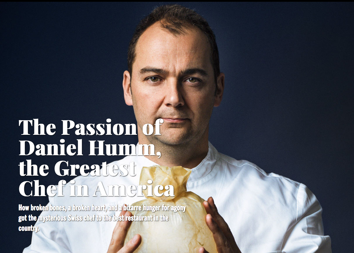 Daniel Humm in Esquire Magazine
